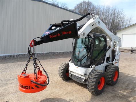 skid steer electromagnet|skid steer magnet.